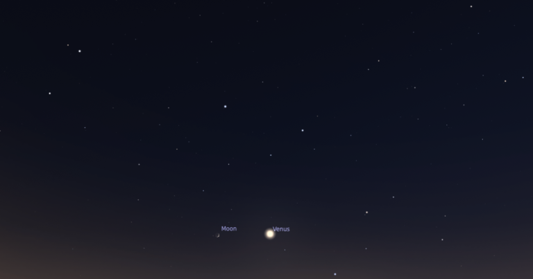 The Sky Today on Friday, July 17: The Moon skims south of Venus