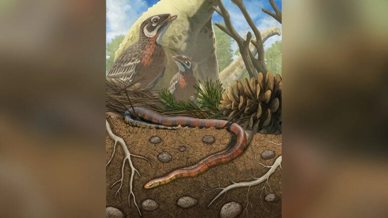 A rare 3-D snake fossil is spilling secrets of its unusual lifestyle