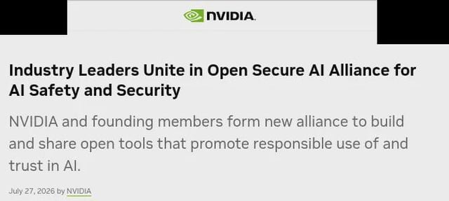 NVIDIA & others form the Open Secure AI Alliance