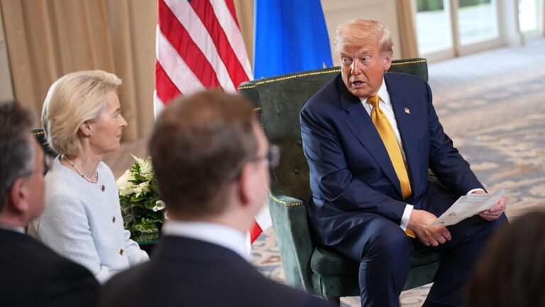 Trump threatens EU with ‘substantial TARIFF’ for ‘ROBBING’ U.S. tech giants
