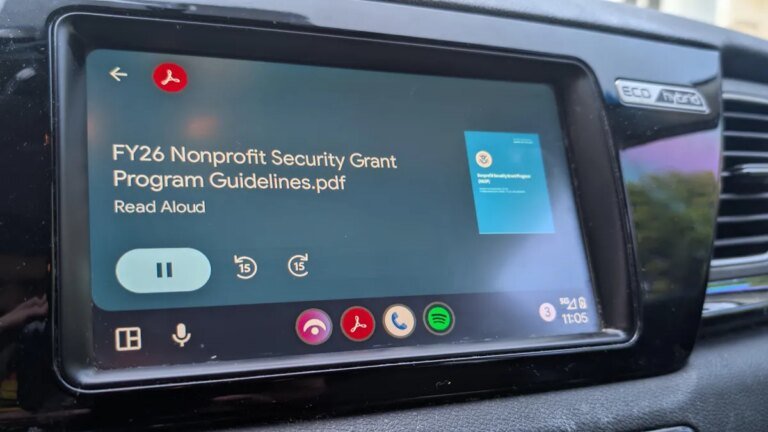 I tried Android Auto’s new Adobe Acrobat PDF app – and it’s surprisingly useful