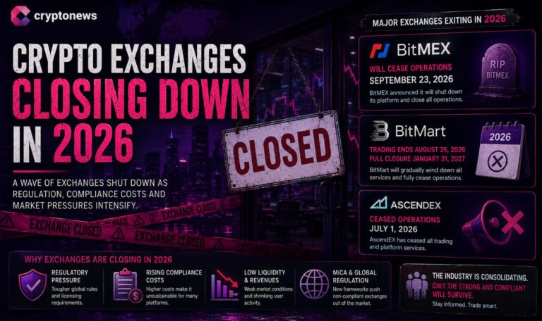 Crypto Exchange Shakeout Deepens as BitMEX, BitMart, and AscendEX Exit the Market