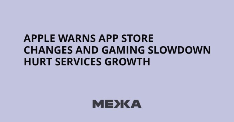 Apple warns App Store changes and gaming slowdown hurt services growth | Ukraine news