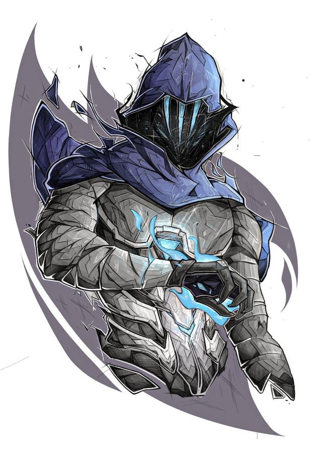 A drawing of omen I did