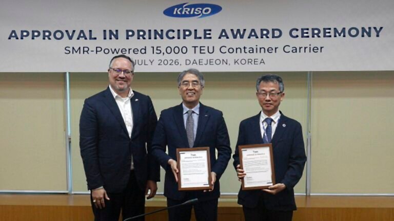 South Korean conceptual design for 15,000 TEU container ship powered by molten salt SMRs receives preliminary approval from the US Maritime Bureau