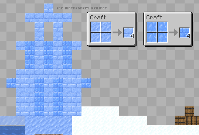 Ice bricks concept