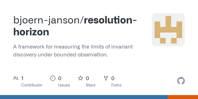 I built an information-theoretic framework to measure the exact point where an AI starts organizing noise into fake physics (Resolution Horizon)