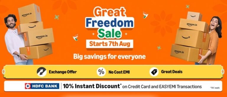 Amazon Great Freedom Sale 2026 from August 7: Top deals, offers and more