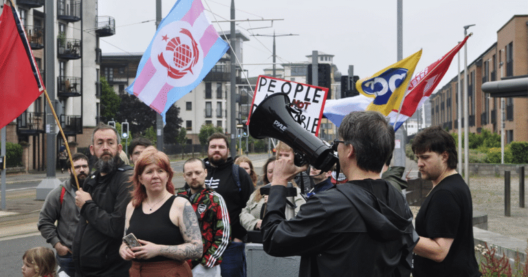 Game workers protest alleged misconduct at Build A Rocket Boy