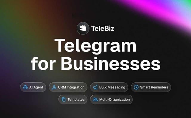 Telebiz launches AI-powered CRM for Telegram to help teams manage sales, partnerships, and customer relationships