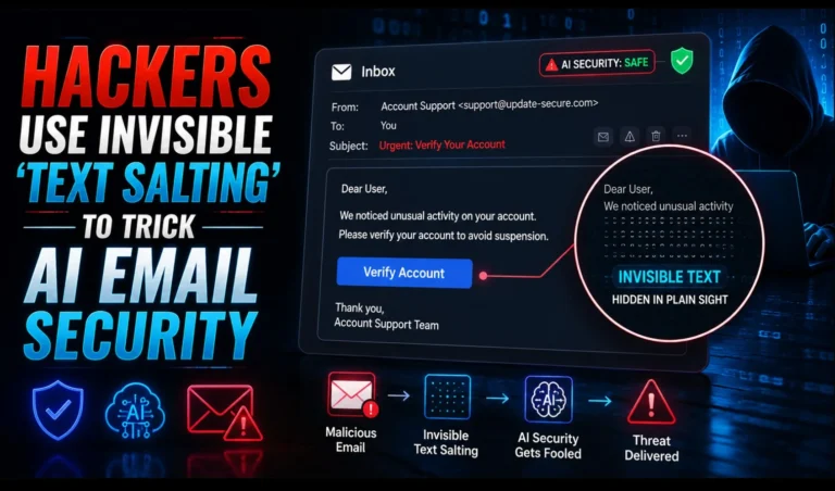 Hackers Use Invisible ‘Text Salting’ to Trick AI Email Security