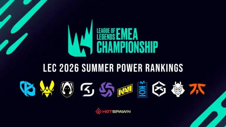LEC Summer Split 2026 Power Rankings
