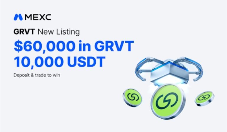 MEXC Lists Grvt (GRVT) with $60k Worth of GRVT and 10,000 USDT in Airdrop+ Rewards