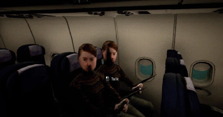 Serve refreshments and spot demons in Night Plane, a PSX-style horror job sim about being a flight attendant in 1999