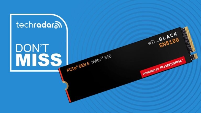 Save on WD-Black’s blazing-fast SN8100 2TB Gen 5 SSD