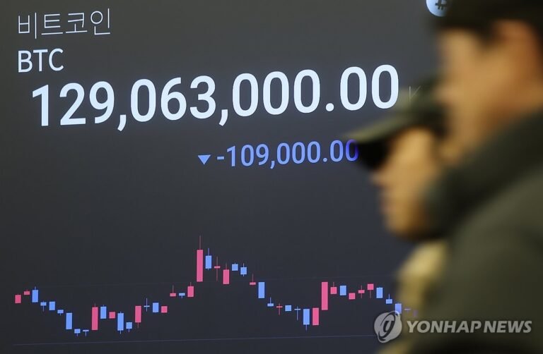 Crypto trading volume in S. Korea shrinks to around 1 pct of KOSPI
