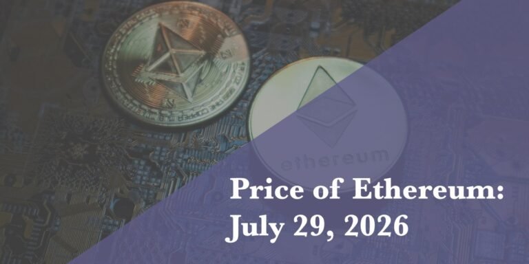 Current price of Ethereum for July 29, 2026