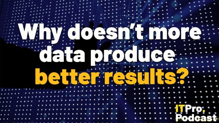 Why doesn’t more data produce better results?