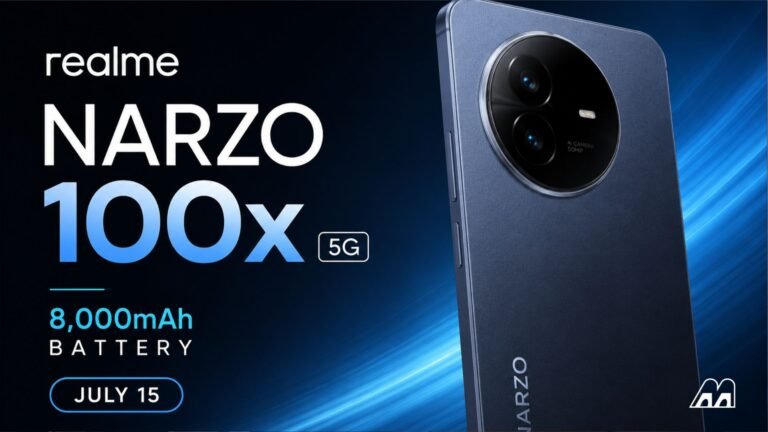 Realme Narzo 100x 5G Confirmed With 8,000mAh Battery for July 15