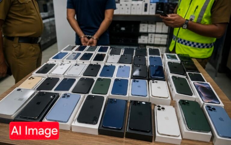 Over 300 illegally imported smartphones worth Rs. 50 mn seized at Liberty Plaza