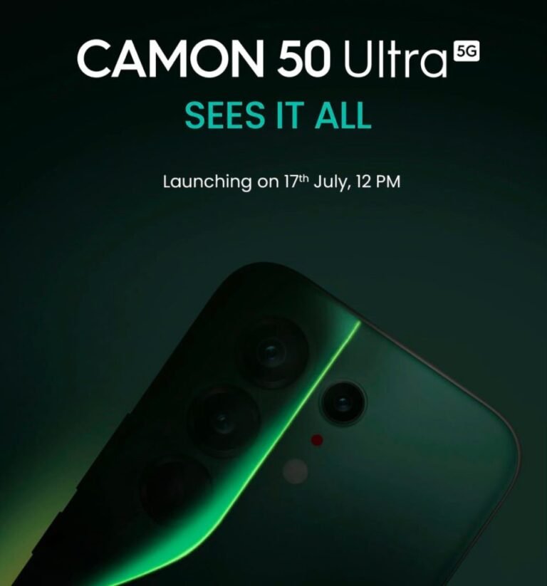 TECNO CAMON 50 Ultra 5G to launch in India on July 17