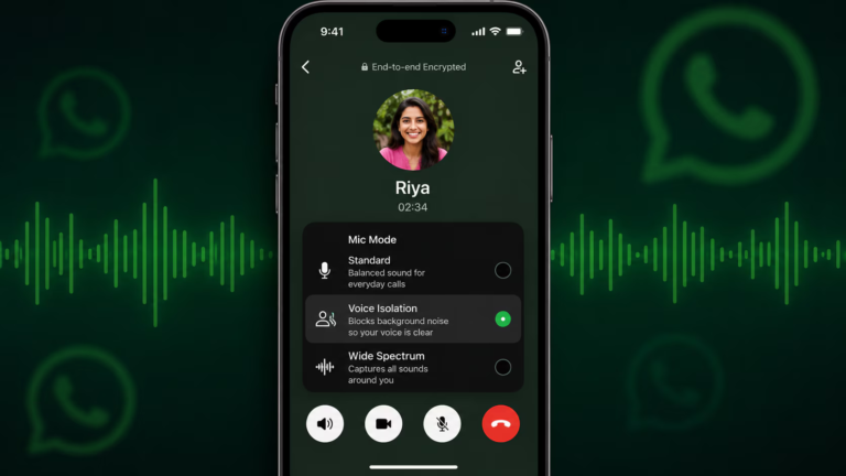 WhatsApp is rolling out iPhone Mic Mode controls; Here’s what changes during calls