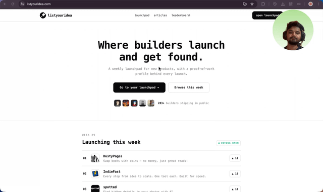 I have built Best Alternative of Product hunt which is ListYourIdea