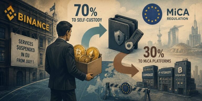 Binance Co-CEO Richard Teng Says 70% of EU Users Chose Self-Custody Over MiCA Platforms