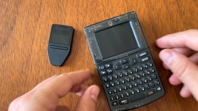 BIP85 in action. Securing Trezor with COLDCARD