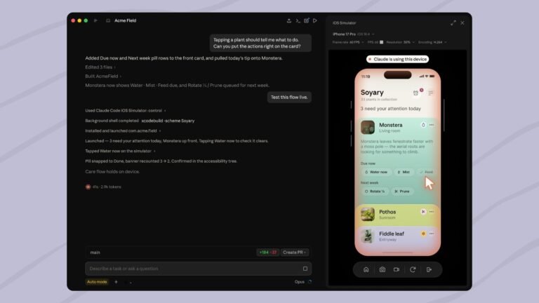 Claude Code Can Now Build and Test iOS Apps in Apple’s Simulator