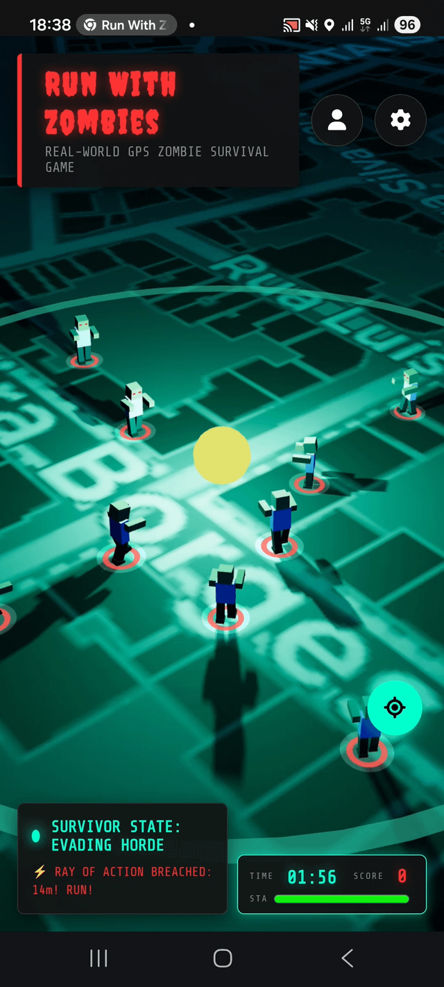 I built a real-world GPS zombie game as a PWA. No app store, no downloads, just run