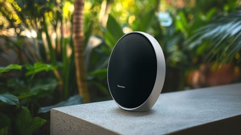 This elegant Harman Kardon wireless portable speaker is just what you need to liven up your summer