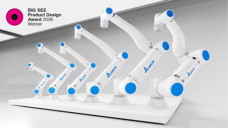 Delta D-Bot collaborative robots win BIG SEE Product Design Award 2026 – Robotics & Automation News