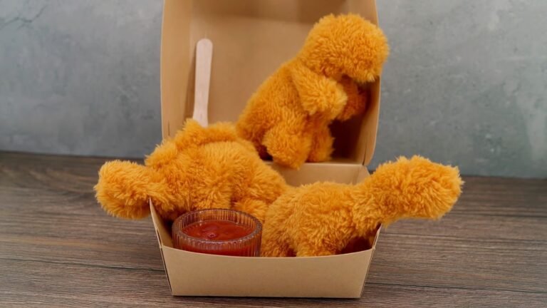 These dino nugget plushies can be heated in your microwave & they’re adorable