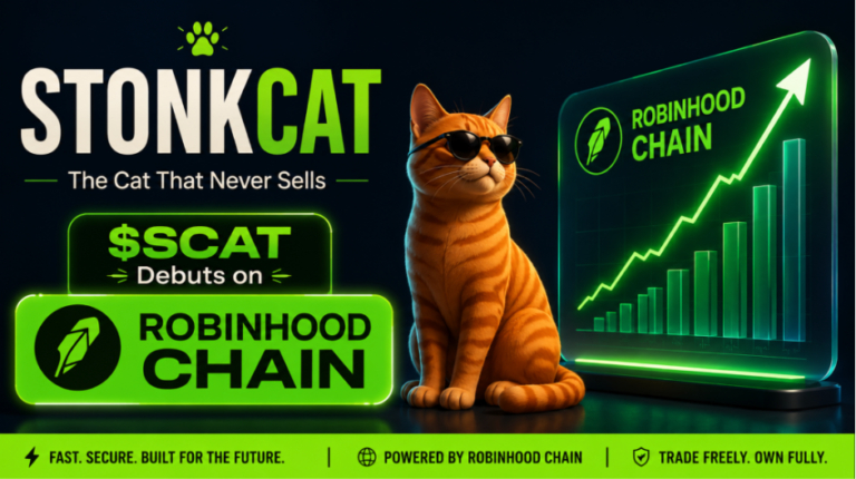 Robinhood Chain Welcomes STONKCAT, a New Meme Project Inspired by Meme-Stock Era Resilience