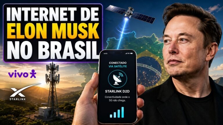 Elon Musk focuses on Brazil, and Vivo customers may soon use Starlink on their cell phones without an antenna, as satellite technology enters the phase of tests authorized by Anatel and promises coverage where 5G does not reach.