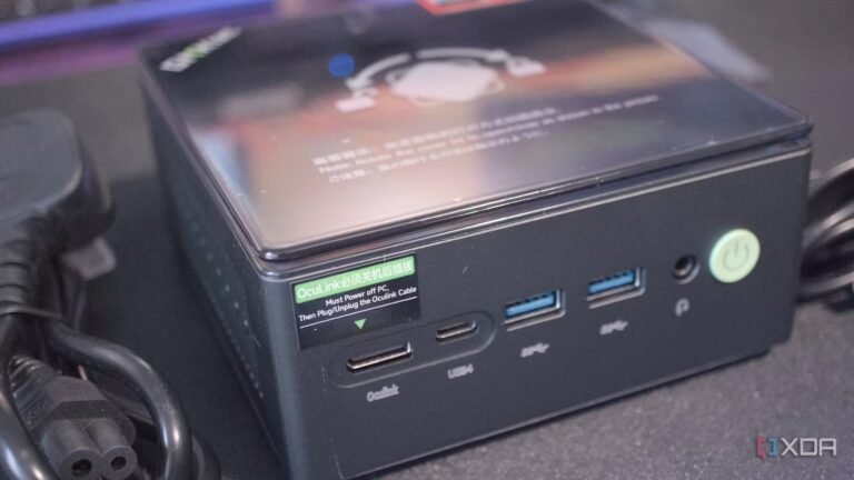 This mini PC with a Ryzen 7 8845HS, 32GB of DDR5 RAM, and OCuLink expansion for $689 is just too good to pass up