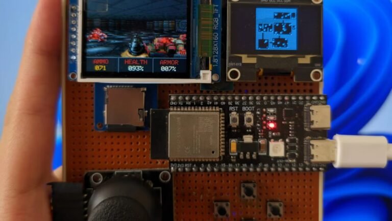 You, too, can make this ESP32 handheld console that can play retro games