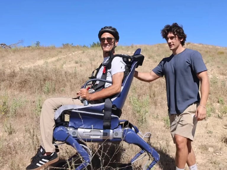 Son Turns a Robot Dog Into a Bugatti-Styled Mobility Chair for His Father With MS