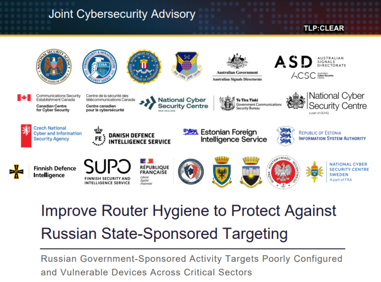 US and allied Governments’ Recommendations: Securing Network Devices Against Russian APT Groups