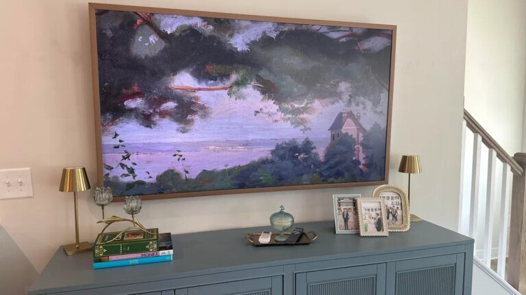 My canvas art TV gets endless compliments, and it’s cheaper than Samsung’s Frame TV