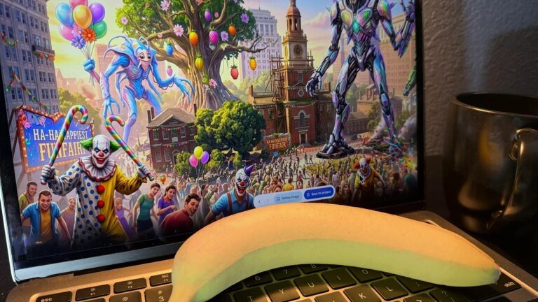 Google Earth added Nano Banana, and I immediately reimagined Philly with zombies and evil clowns