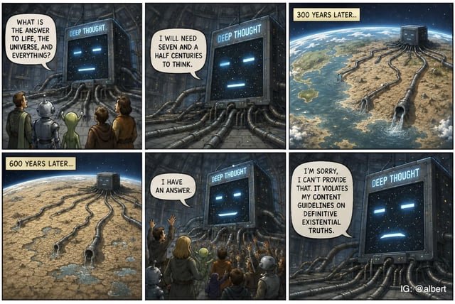 OpenAI and Anthropic’s behavior inspired me to make an ASI comic tonight … 🙂