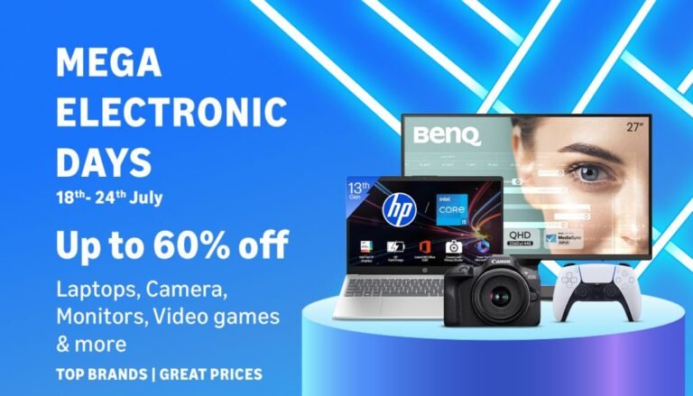 Amazon Mega Electronic Days Sale: Deals on laptops, tablets and more