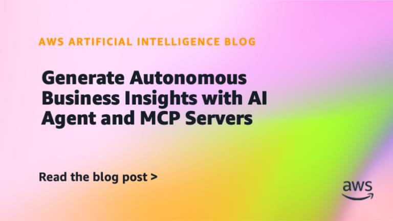 Generate Autonomous Business Insights with AI Agent and MCP Servers