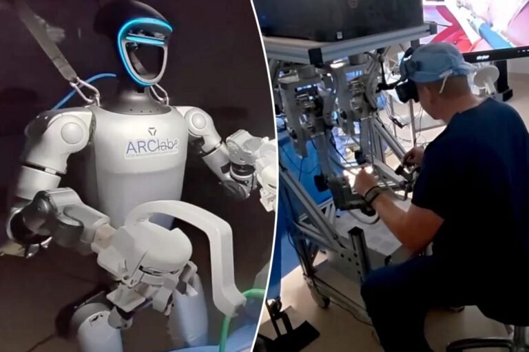 Human-like robots perform live surgery for the first time