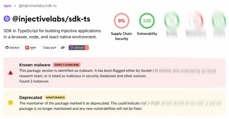 Injective Labs GitHub Compromise Pushes Wallet-Key-Stealing npm Packages