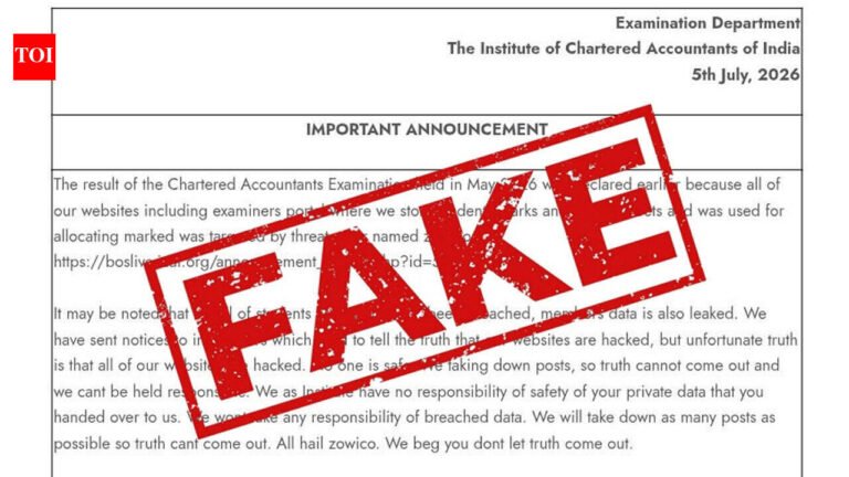 ICAI dismisses claims of data breach, says members’ and students’ records remain secure