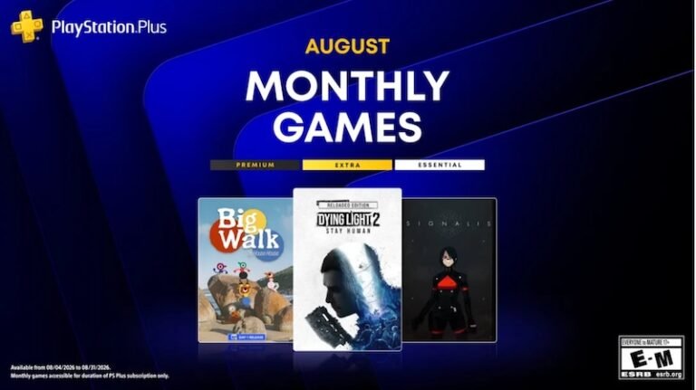 PS Plus Essential August 2026 Free PS5, PS4 Games Announced