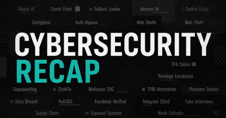 ⚡ Weekly Recap: Rogue AI Agents, Check Point Exploit, Slopsquatting, ClickFix Lures and More